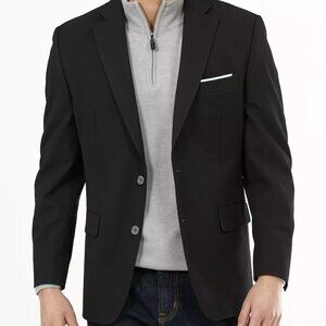 Michael Kors Men's‎ Black Modern Fit Stretch Solid Blazer 38R E06831